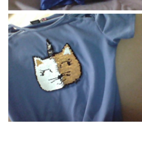 Blue Sequence Uni-Cat Shirt - Picture 3 of 3